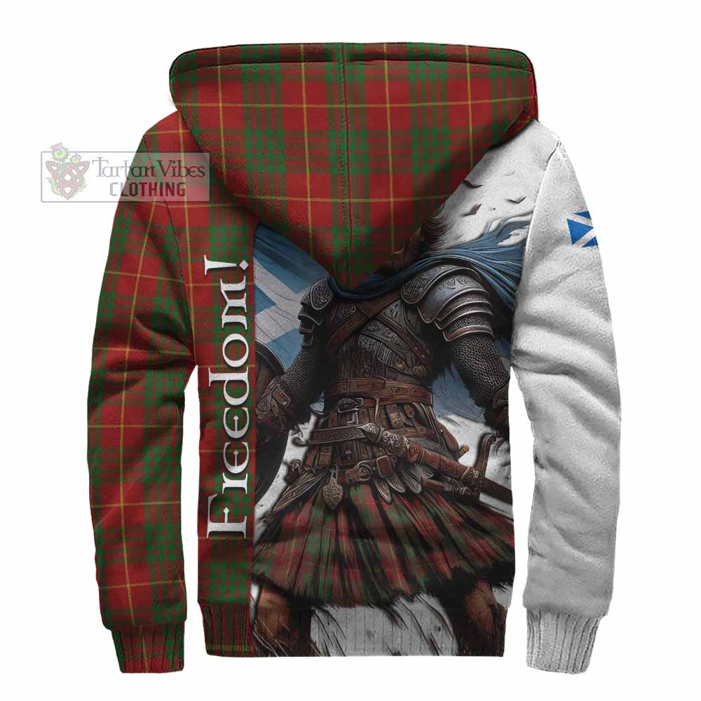 Tartan Vibes Clothing Cameron Crest Tartan Sherpa Hoodie Inspired by the Freedom of Scottish Warrior