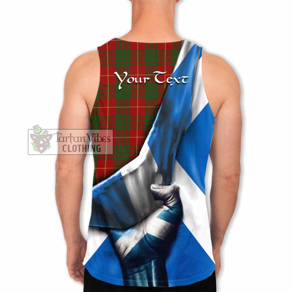 Tartan Vibes Clothing Cameron Tartan Men's Tank Top with Family Crest Scotland Patriotic Style