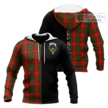 Cameron Tartan Knitted Hoodie with Family Crest and Half Of Me Style