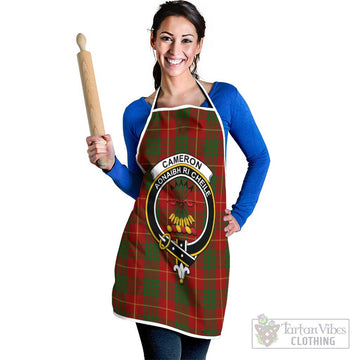 Cameron Tartan Apron with Family Crest