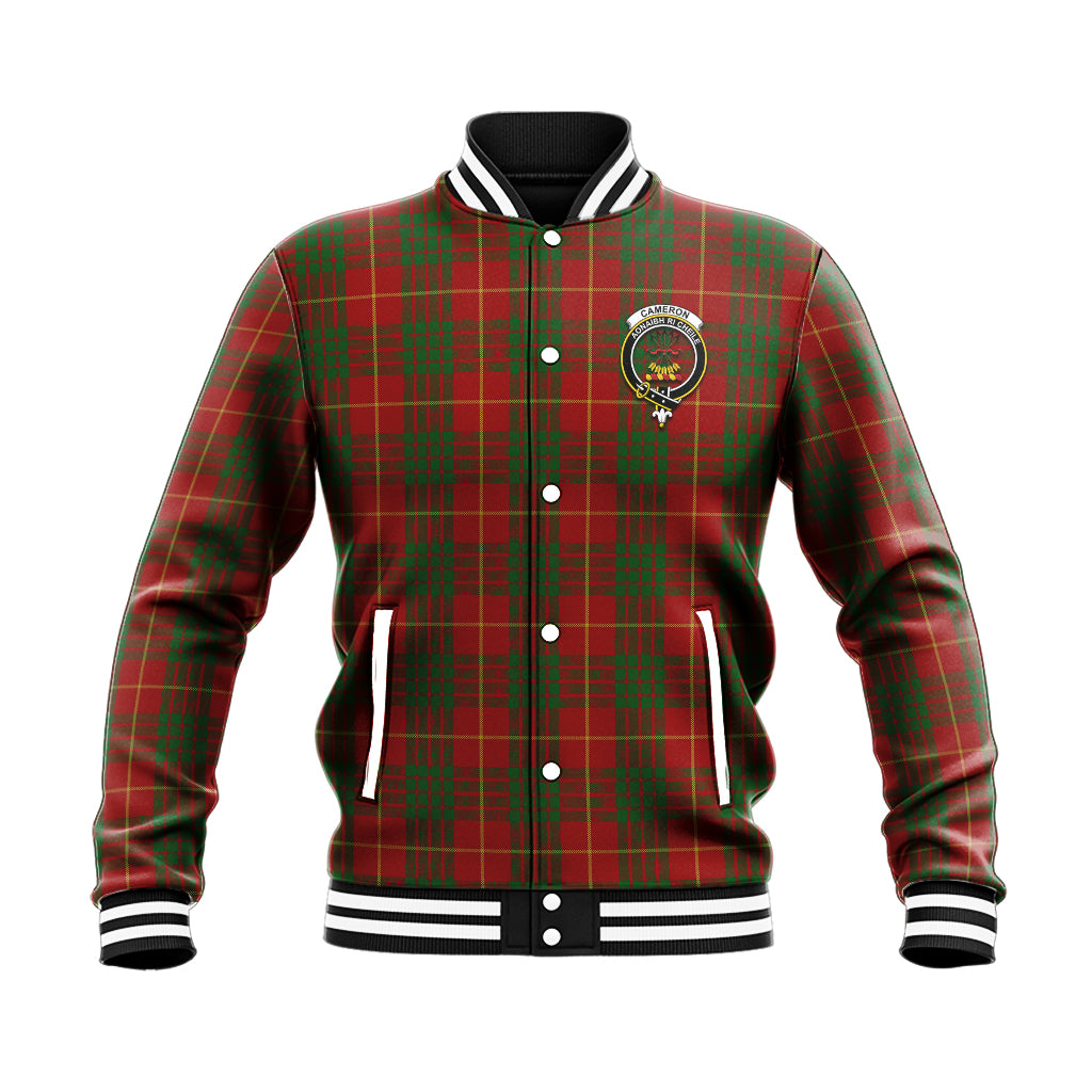 Cameron Tartan Baseball Jacket with Family Crest - Tartan Vibes Clothing