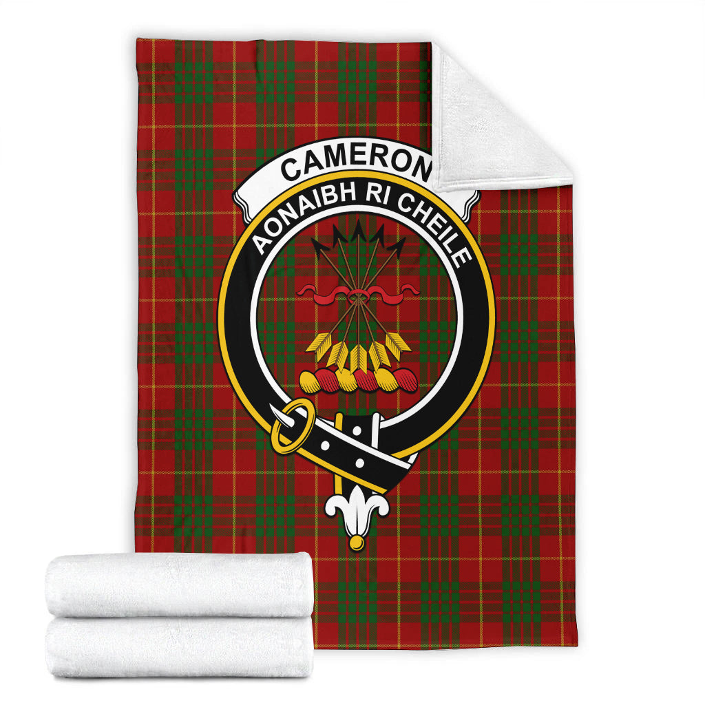 Cameron Tartan Blanket with Family Crest - Tartan Vibes Clothing