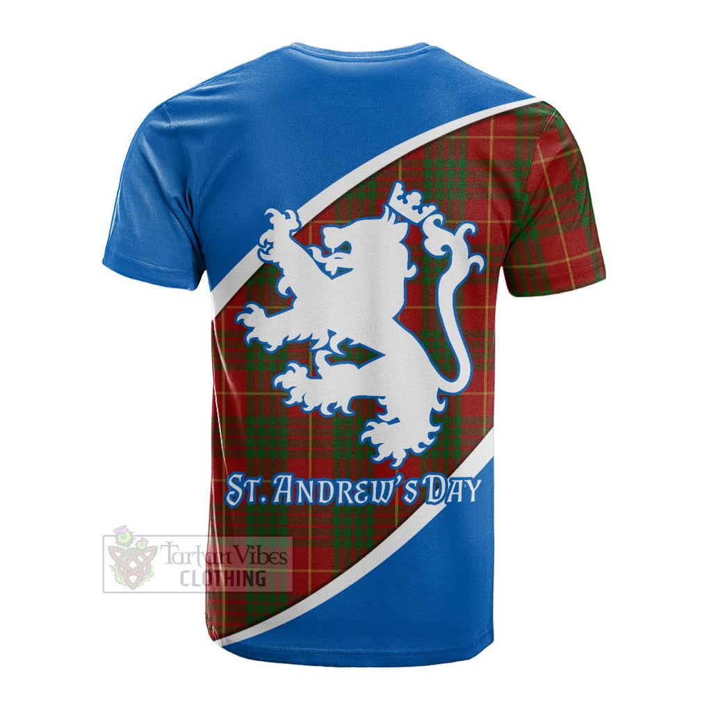 Tartan Vibes Clothing Cameron Family Crest Tartan Cotton T-shirt Celebrate Saint Andrew's Day in Style