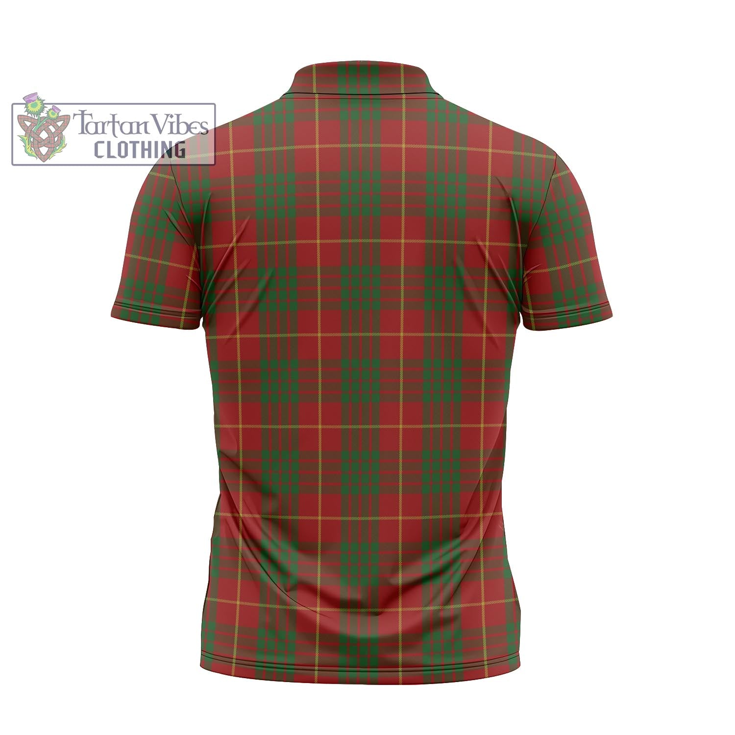 Tartan Vibes Clothing Cameron Tartan Zipper Polo Shirt with Family Crest