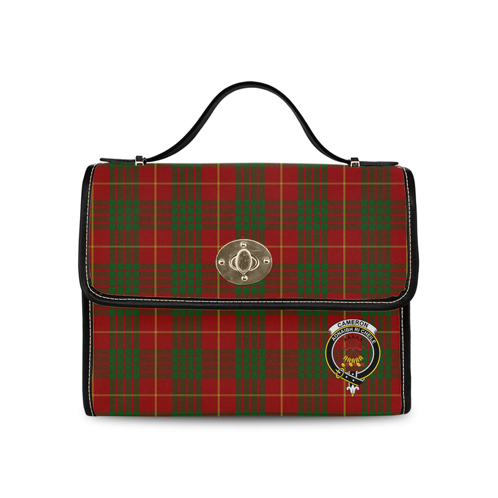 cameron-tartan-leather-strap-waterproof-canvas-bag-with-family-crest