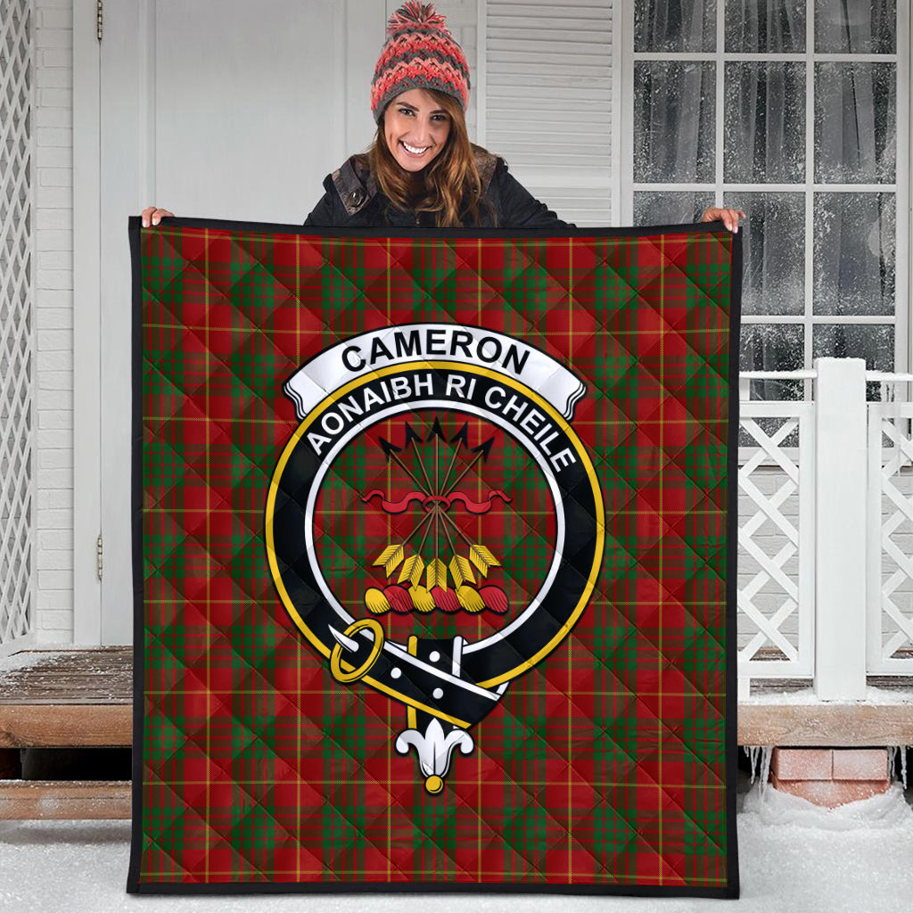 cameron-tartan-quilt-with-family-crest