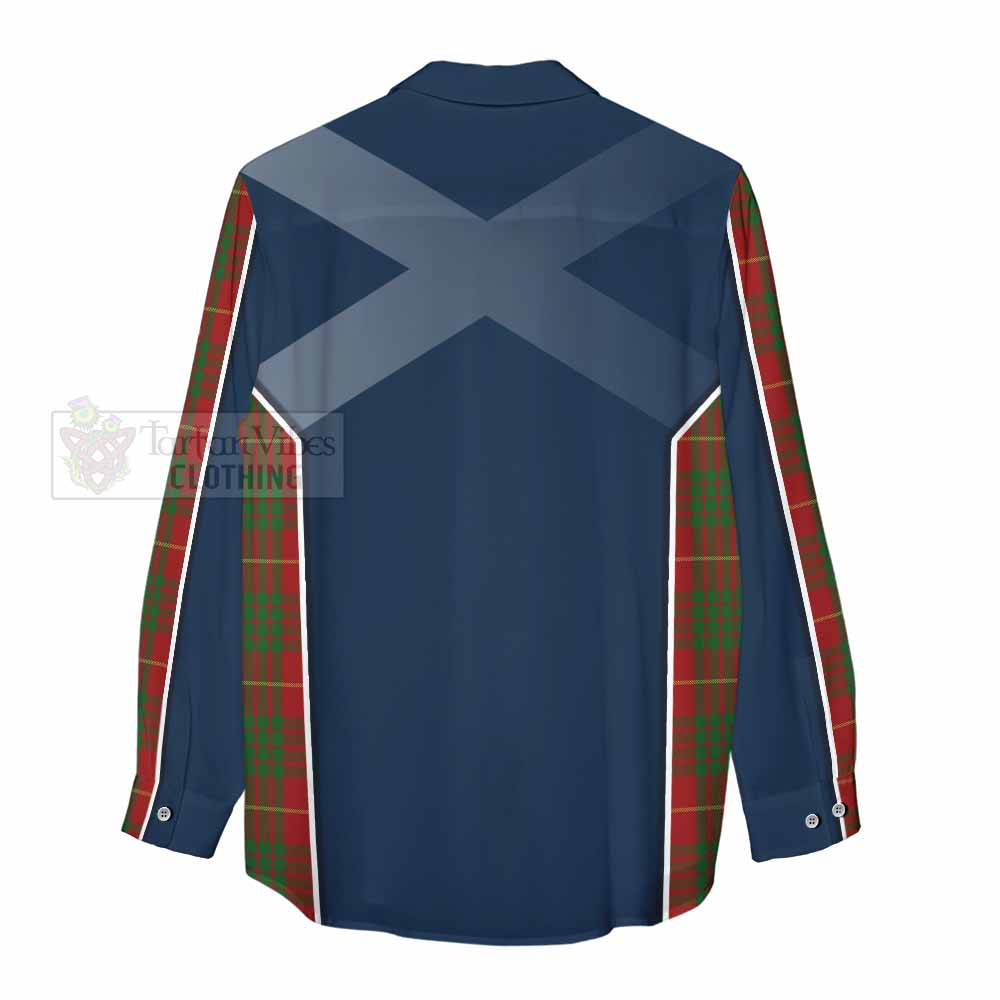 Tartan Vibes Clothing Cameron Tartan Women's Casual Shirt with Family Crest and Lion Rampant Vibes Sport Style