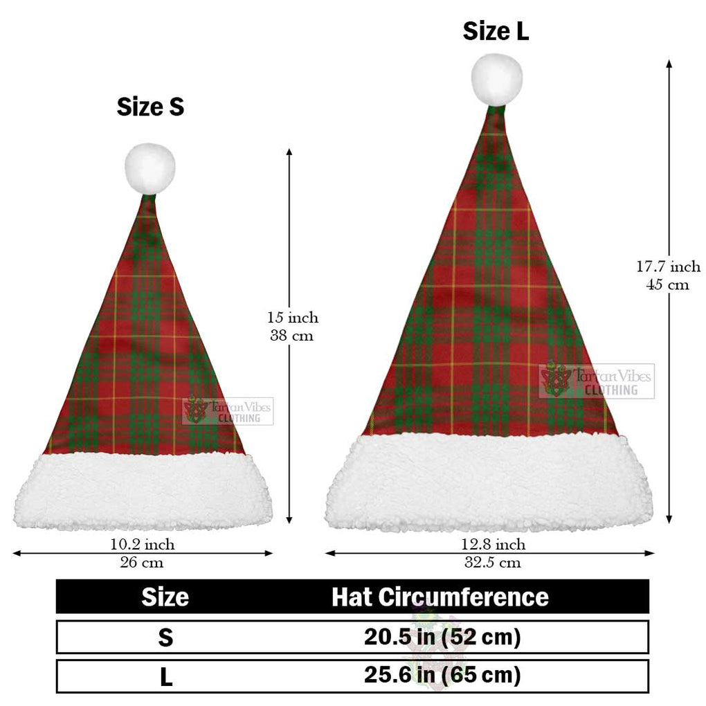 Tartan Vibes Clothing Cameron Tartan Christmas Santa Hats