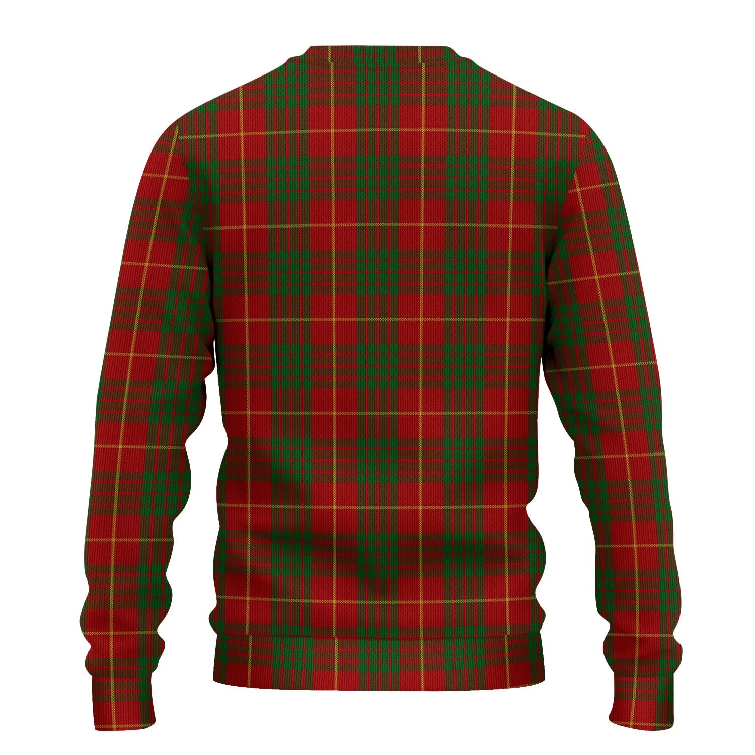 Cameron Tartan Knitted Sweater with Family Crest - Tartanvibesclothing
