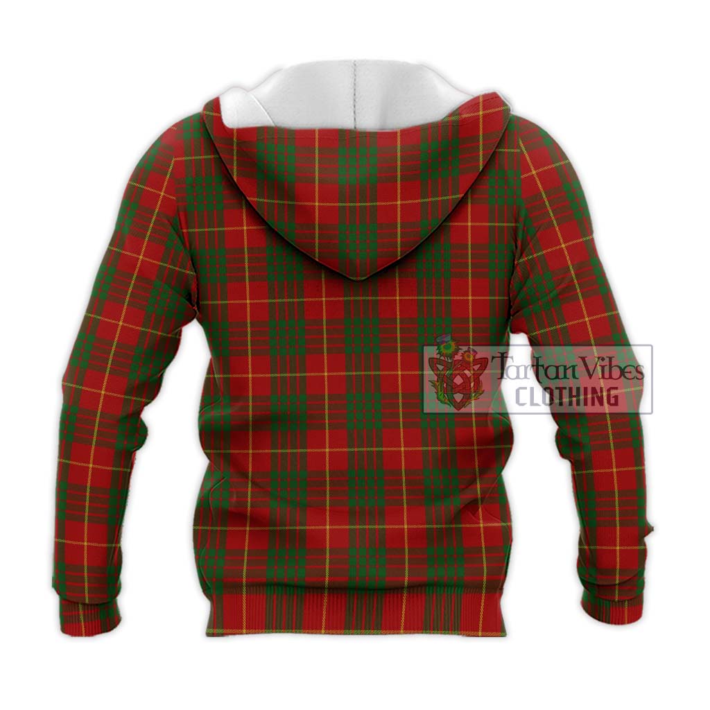 Tartan Vibes Clothing Cameron Tartan Knitted Hoodie with Family Crest DNA In Me Style