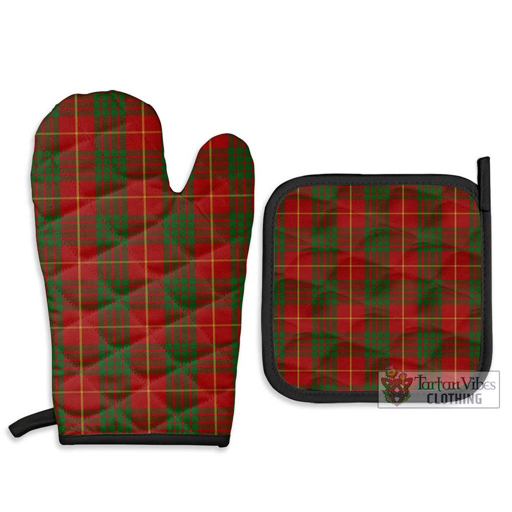 Cameron Tartan Combo Oven Mitt & Pot-Holder Combo 1 Oven Mitt & 2 Pot-Holder Black - Tartan Vibes Clothing