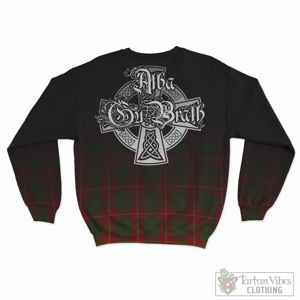 Tartan Vibes Clothing Cameron Tartan Sweatshirt Featuring Alba Gu Brath Family Crest Celtic Inspired