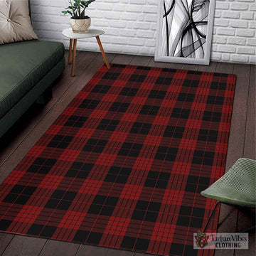 Cameron Black and Red Tartan Area Rug