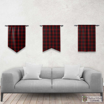 Cameron Black and Red Tartan Gonfalon, Tartan Banner