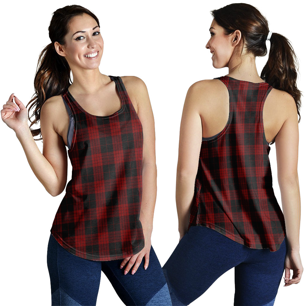 cameron-black-and-red-tartan-women-racerback-tanks