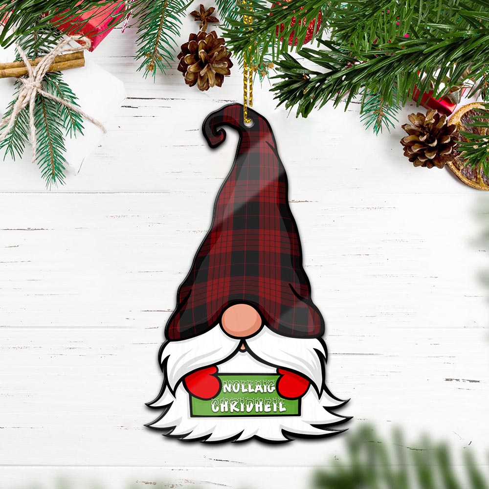 Cameron Black and Red Gnome Christmas Ornament with His Tartan Christmas Hat - Tartan Vibes Clothing