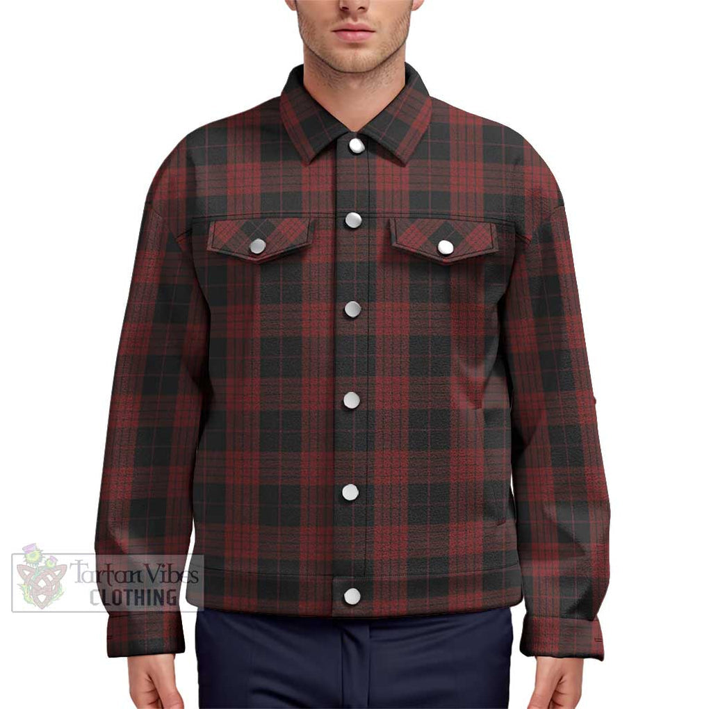 Cameron Black and Red Tartan Unisex Lapel Cotton Jacket Unisex - Tartan Vibes Clothing