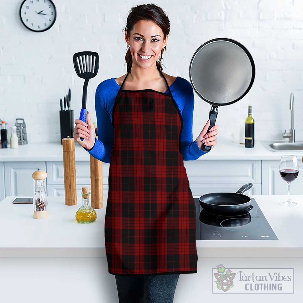 Cameron Black and Red Tartan Apron Black S 38x47 cm - Tartan Vibes Clothing