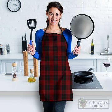 Cameron Black and Red Tartan Apron