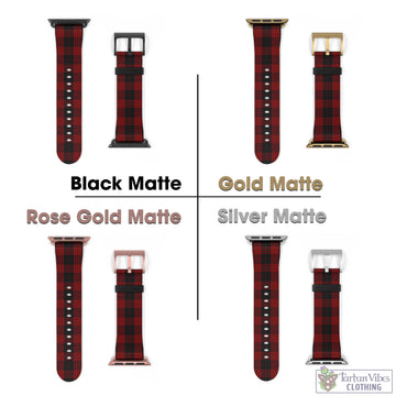 Cameron Black and Red Tartan Watch Band