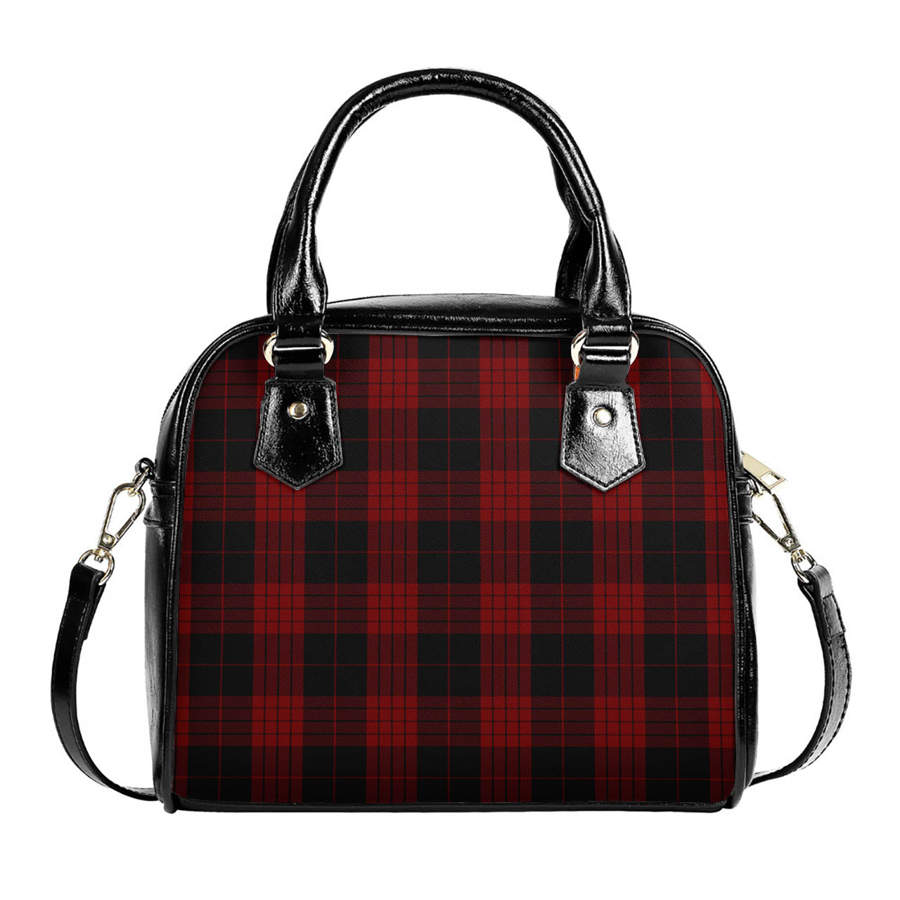 Cameron Black and Red Tartan Shoulder Handbags One Size 6*25*22 cm - Tartanvibesclothing