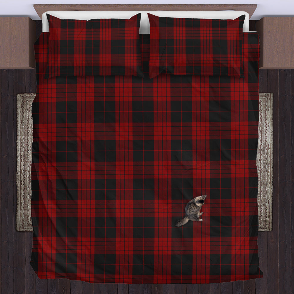 Cameron Black and Red Tartan Bedding Set US Bedding Set - Tartan Vibes Clothing