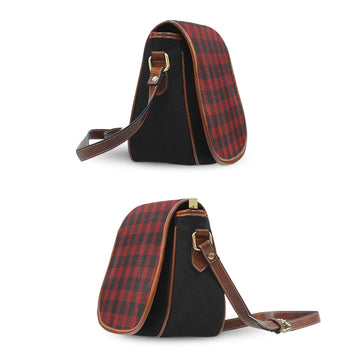 Cameron Black and Red Tartan Saddle Bag