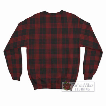 Cameron Black and Red Tartan Sweatshirt with Family Crest DNA In Me Style