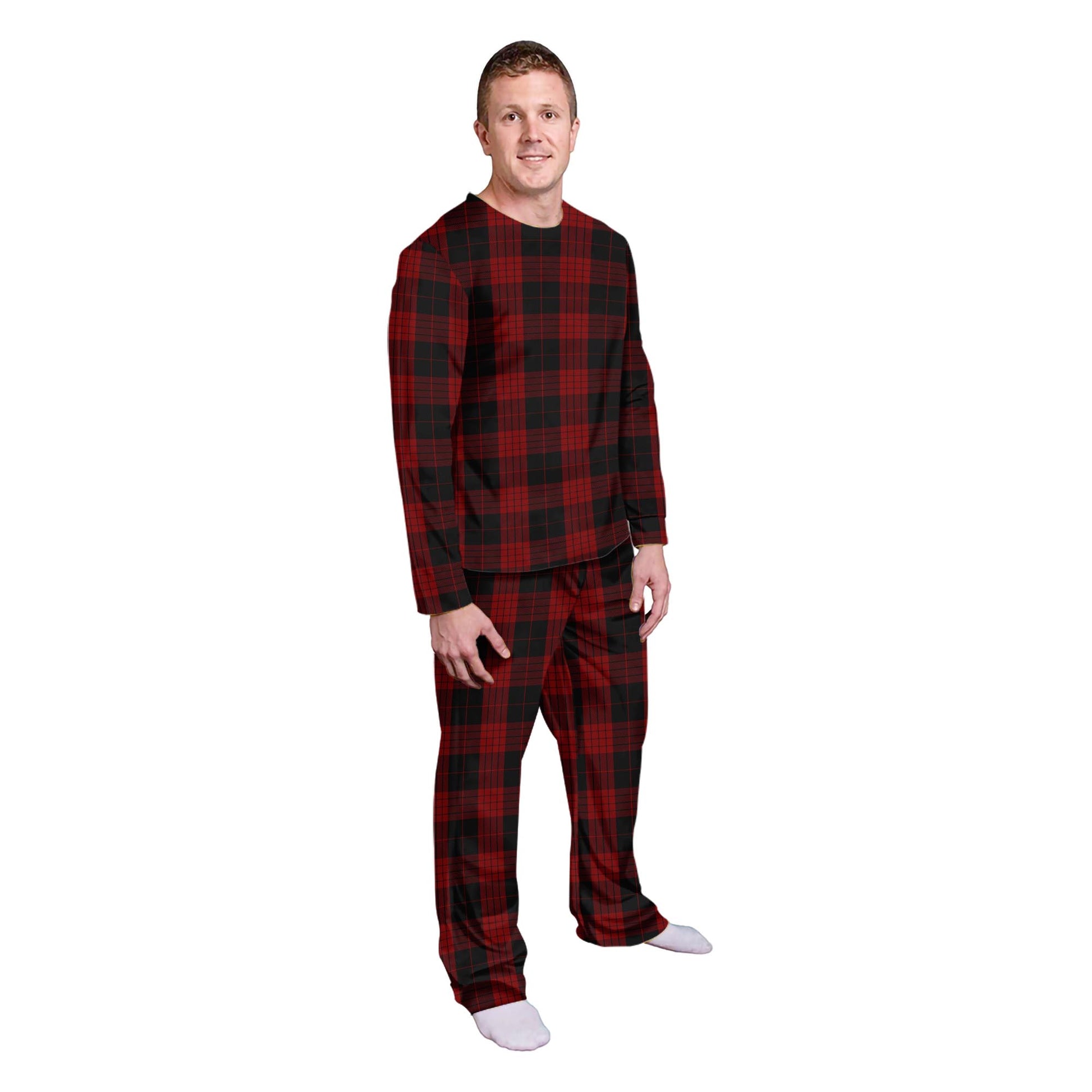 Cameron Black and Red Tartan Pajamas Family Set - Tartan Vibes Clothing