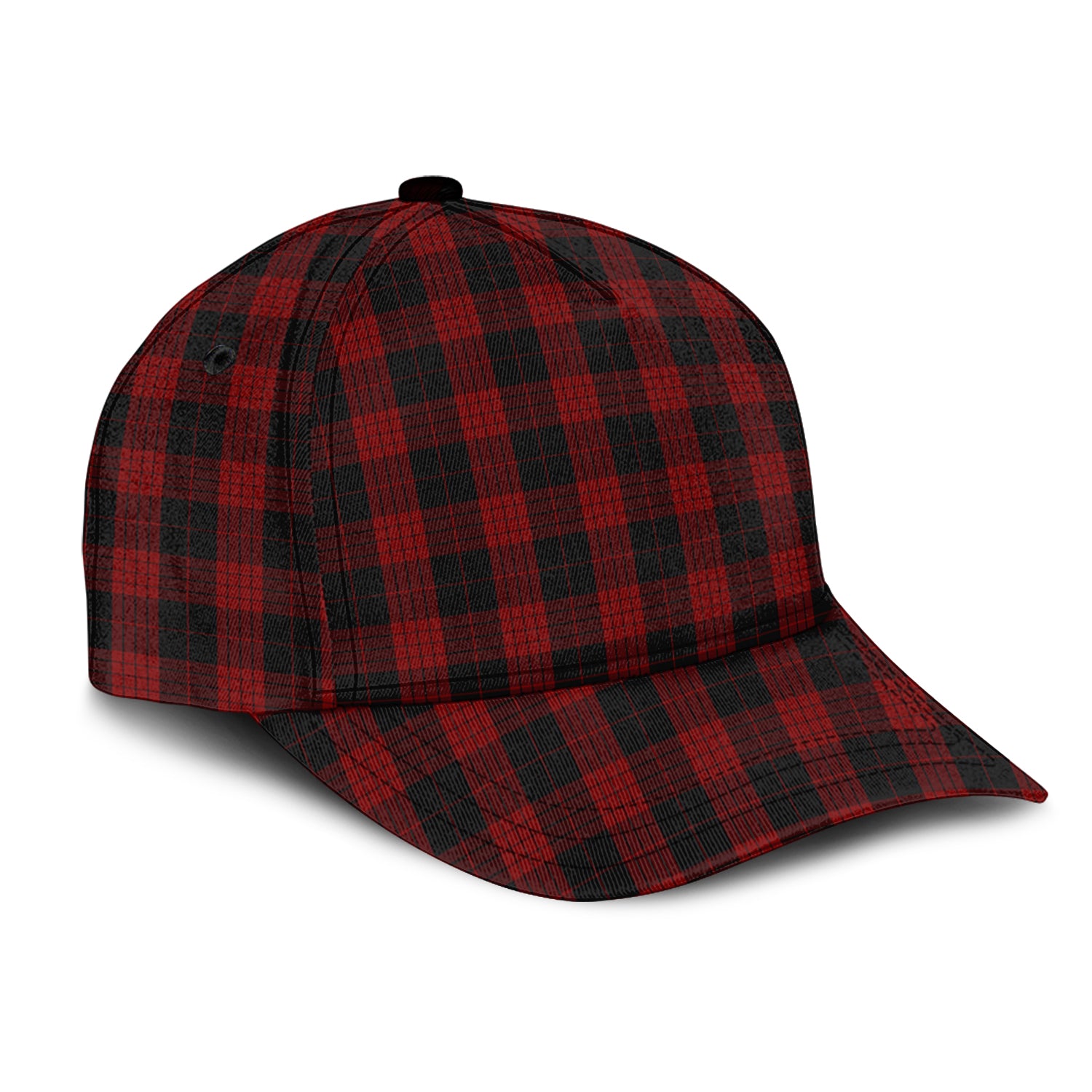 Cameron Black and Red Tartan Classic Cap - Tartan Vibes Clothing