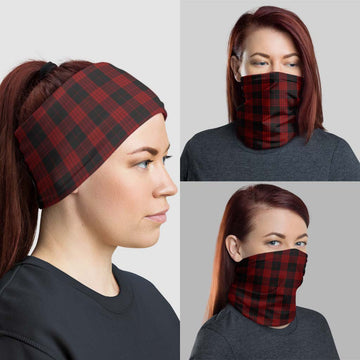 Cameron Black and Red Tartan Neck Gaiters, Tartan Bandanas, Tartan Head Band