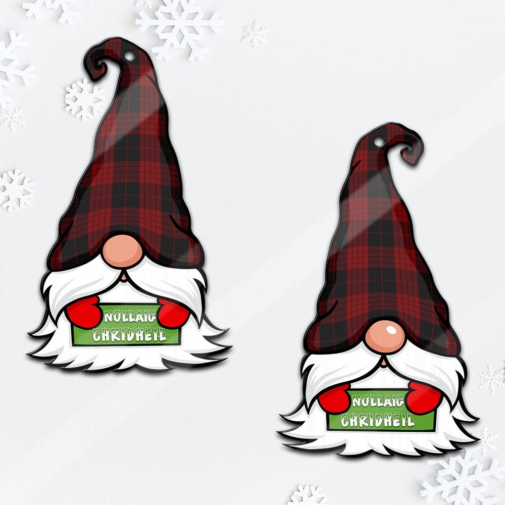 Cameron Black and Red Gnome Christmas Ornament with His Tartan Christmas Hat - Tartan Vibes Clothing