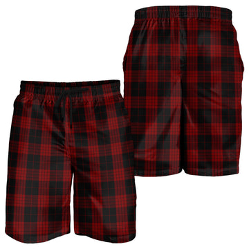 Cameron Black and Red Tartan Mens Shorts