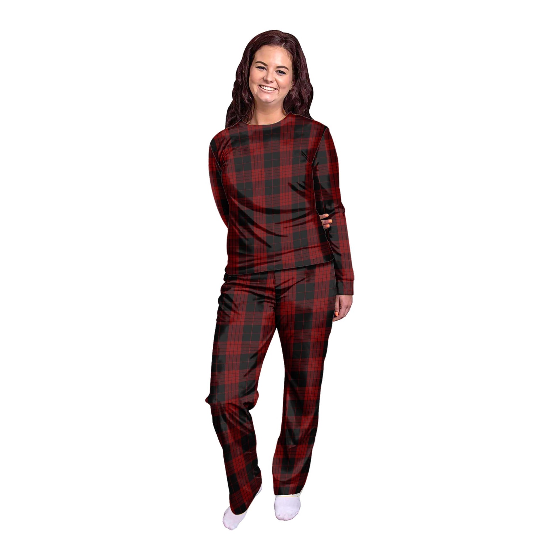 Cameron Black and Red Tartan Pajamas Family Set - Tartan Vibes Clothing