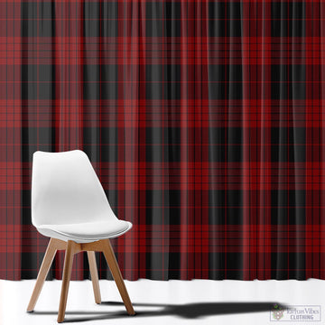 Cameron Black and Red Tartan Window Curtain