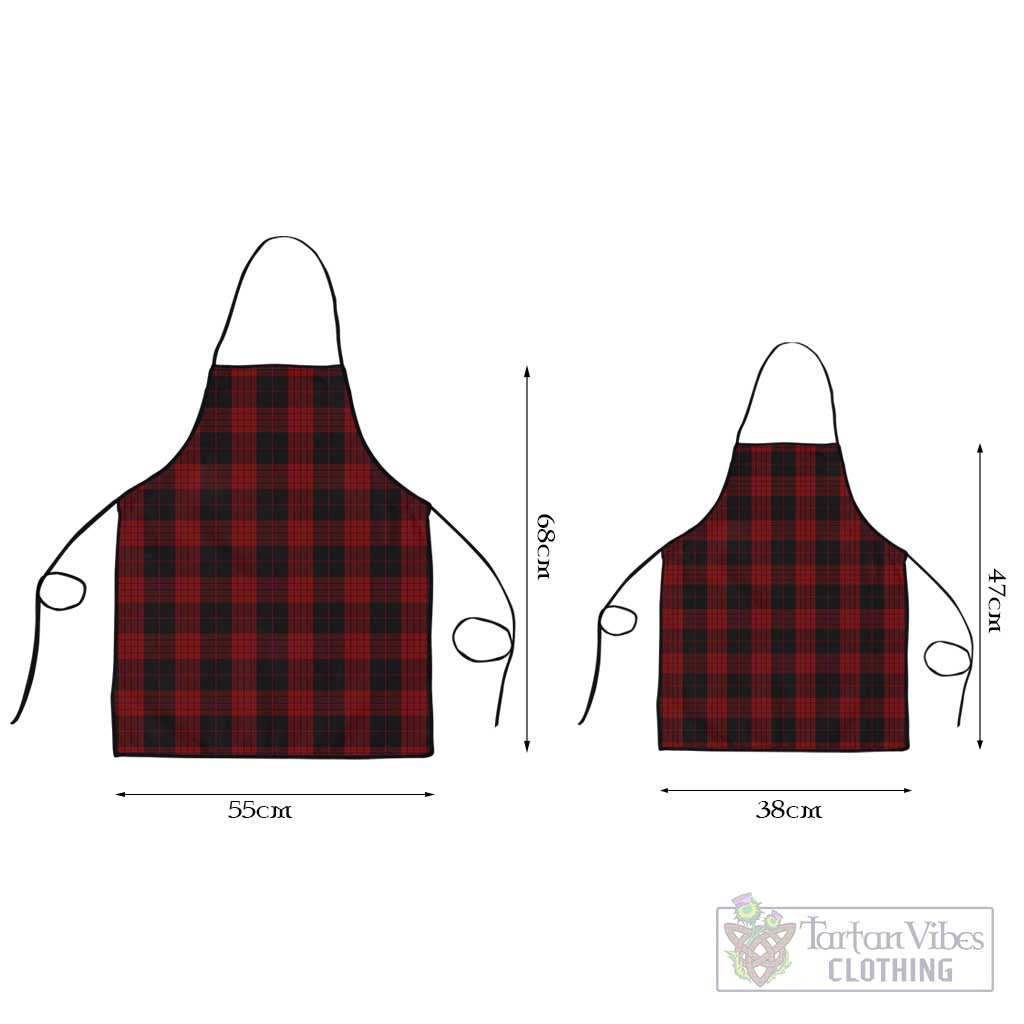 Cameron Black and Red Tartan Apron Black L 55x68 cm - Tartan Vibes Clothing