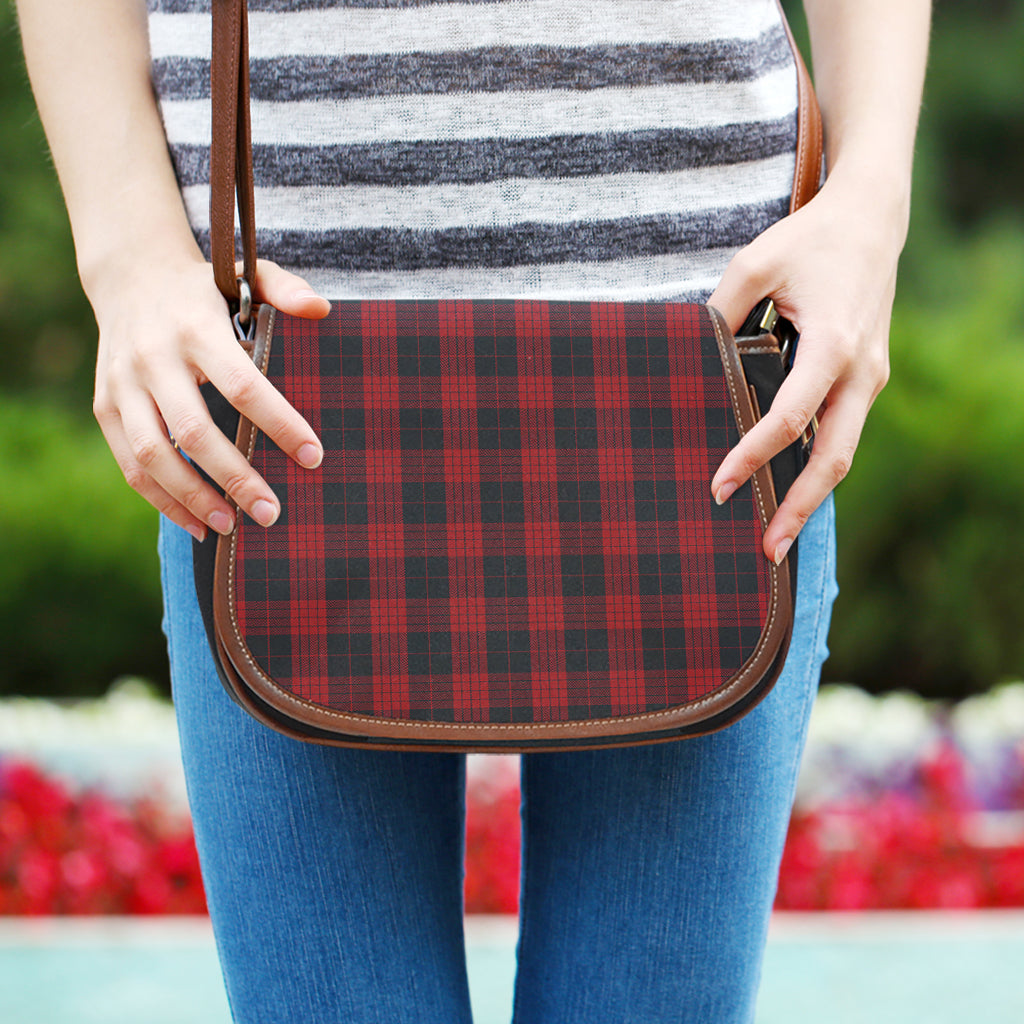 Cameron Black and Red Tartan Saddle Bag - Tartan Vibes Clothing