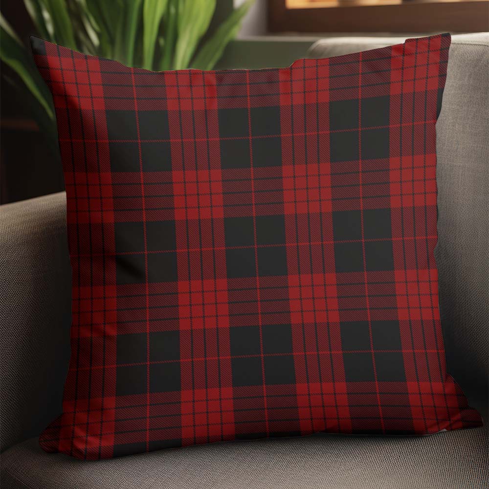 Cameron Black and Red Tartan Pillow Cover - Tartanvibesclothing