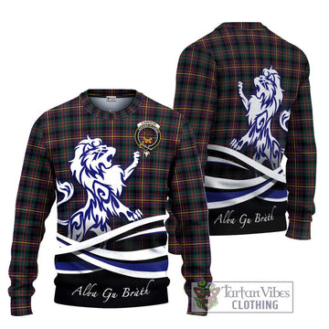 Cameron Highlanders of Ottawa Tartan Ugly Sweater with Alba Gu Brath Regal Lion Emblem