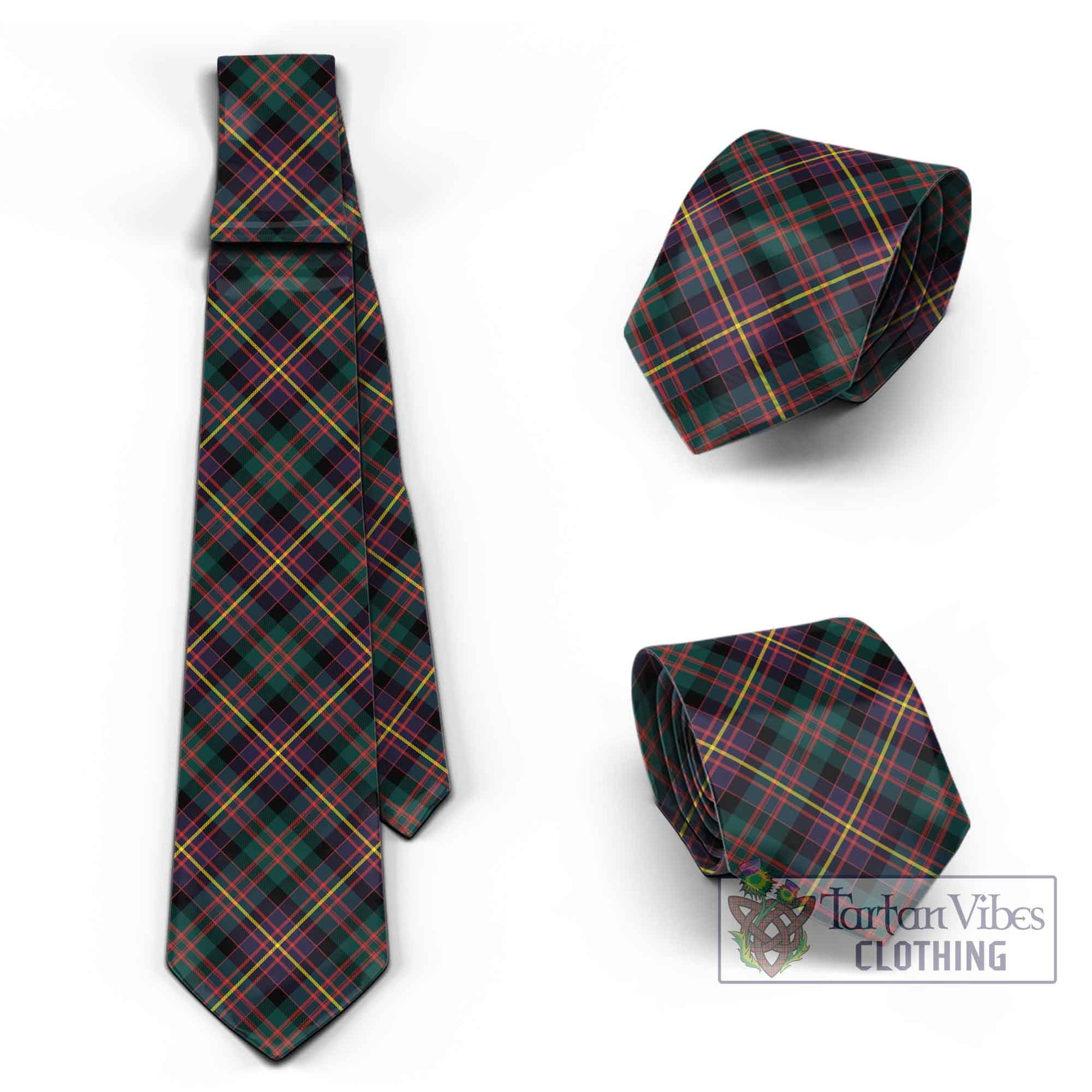 Tartan Vibes Clothing Cameron Highlanders of Ottawa Tartan Classic Necktie Cross Style