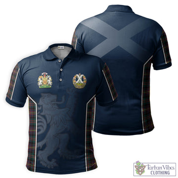 Cameron Highlanders of Ottawa Tartan Men's Polo Shirt with Family Crest and Lion Rampant Vibes Sport Style