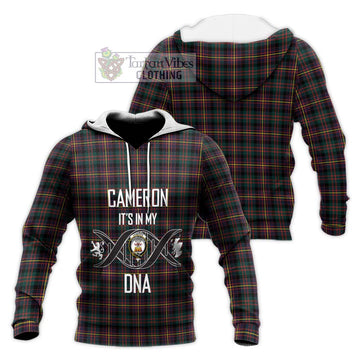 Cameron Highlanders of Ottawa Tartan Knitted Hoodie with Family Crest DNA In Me Style