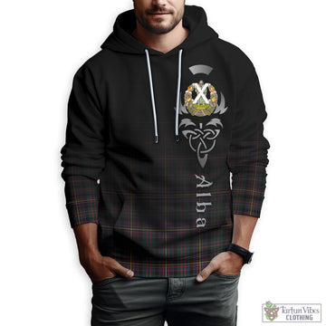 Cameron Highlanders of Ottawa Tartan Hoodie Featuring Alba Gu Brath Family Crest Celtic Inspired