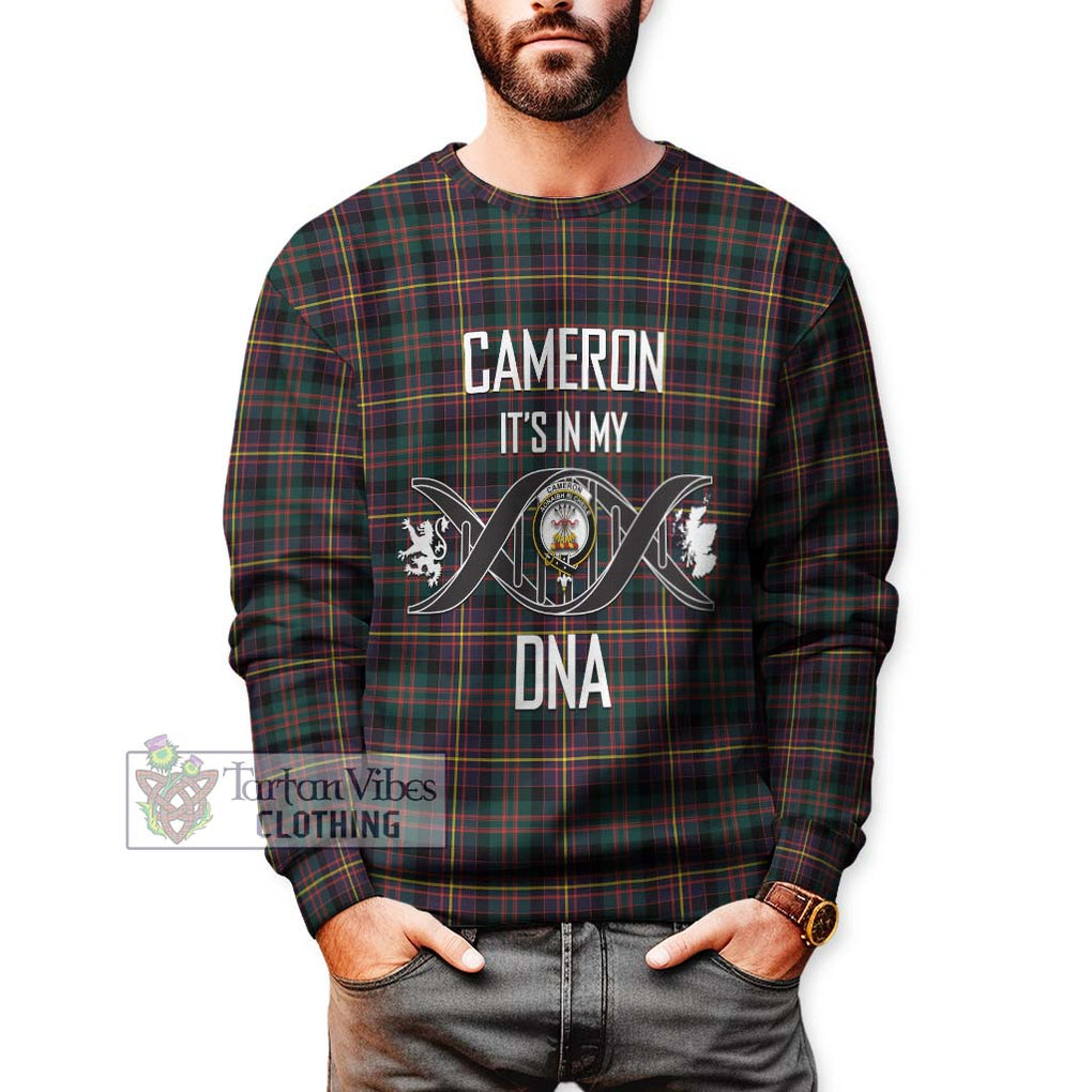 Cameron Highlanders of Ottawa Tartan Sweatshirt with Family Crest DNA In Me Style Unisex - Tartanvibesclothing Shop