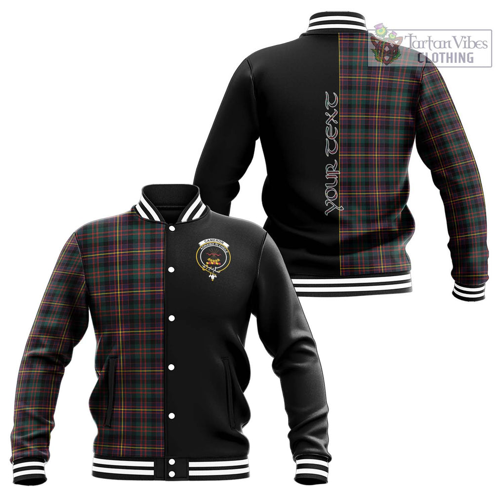 Cameron Highlanders of Ottawa Tartan Baseball Jacket with Family Crest and Half Of Me Style Unisex - Tartanvibesclothing Shop