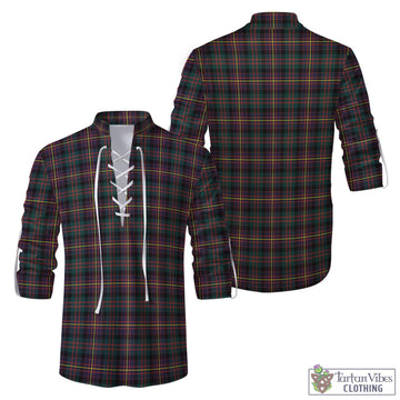 Cameron Highlanders of Ottawa Tartan Men's Scottish Traditional Jacobite Ghillie Kilt Shirt