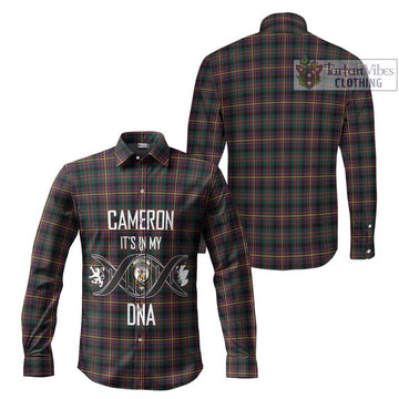 Cameron Highlanders of Ottawa Tartan Long Sleeve Button Shirt with Family Crest DNA In Me Style