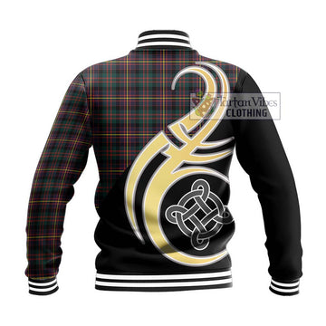 Cameron Highlanders of Ottawa Tartan Baseball Jacket with Family Crest and Celtic Symbol Style