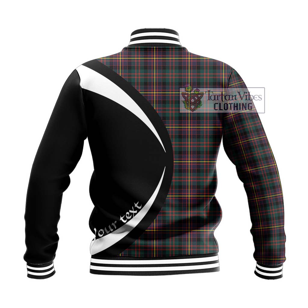 Cameron Highlanders of Ottawa Tartan Baseball Jacket with Family Crest Circle Style - Tartan Vibes Clothing