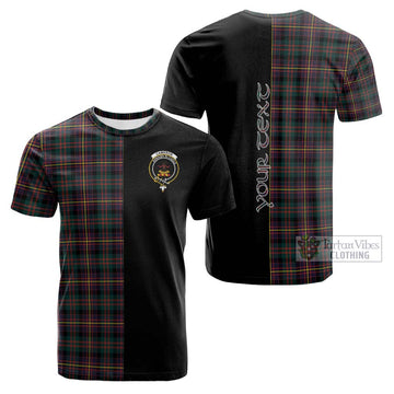 Cameron Highlanders of Ottawa Tartan Cotton T-shirt with Family Crest and Half Of Me Style